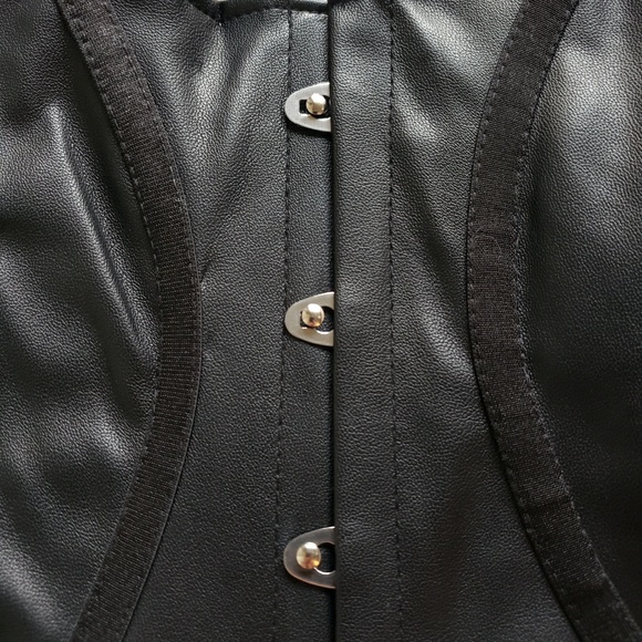 Nasty Gal Leather Bustier Corset Top - Picture 7 of 9